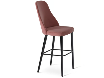 ANYA 597 - High upholstered stool with back by Origins 1971 - view 2